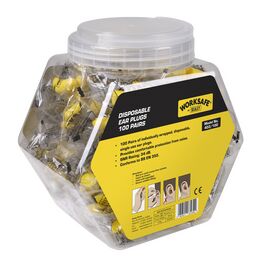 Sealey 403/100 Ear Plugs Disposable - 100 Pairs