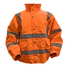 Sealey Hi-Vis Orange Jacket with Quilted Lining & Elasticated Waist
