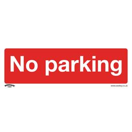 Sealey SS16V10 Prohibition Safety Sign - No Parking - Self-Adhesive Vinyl - Pack of 10