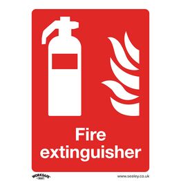 Sealey SS15V1 Prohibition Safety Sign - Fire Extinguisher - Self-Adhesive Vinyl