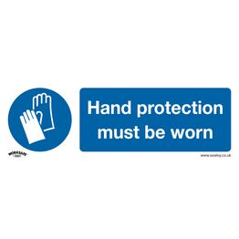 Sealey SS6V1 Mandatory Safety Sign - Hand Protection Must Be Worn - Self-Adhesive Vinyl