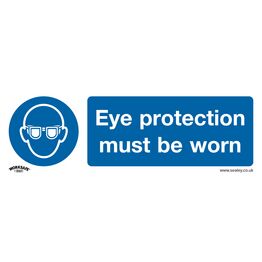 Sealey SS11P10 Mandatory Safety Sign - Eye Protection Must Be Worn - Rigid Plastic - Pack of 10