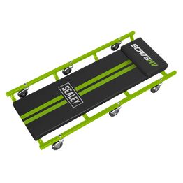 Sealey SCR75HV 36" Deluxe American-Style Creeper with Steel Frame & 6 Wheels - Hi-Vis Green