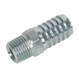 Sealey AC40 Screwed Tailpiece Male 1/4"BSPT - 1/2" Hose Pack of 5