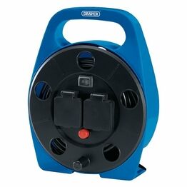 Draper 99294 2 Way Cable Reel with LED Worklight, 10m