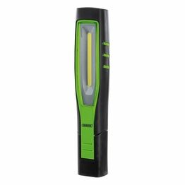 Draper 11765 COB/SMD LED Rechargeable Inspection Lamp, 10W, 1,000 Lumens, Green