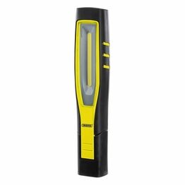 Draper 11767 COB/SMD LED Rechargeable Inspection Lamp, 10W, 1,000 Lumens, Yellow
