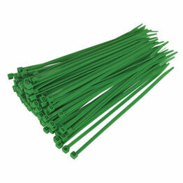 Sealey CT20048P100G Cable Tie 200 x 4.8mm Green Pack of 100