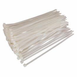 Sealey CT20048P100W Cable Tie 200 x 4.8mm White Pack of 100