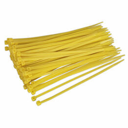 Sealey CT20048P100Y Cable Tie 200 x 4.8mm Yellow Pack of 100