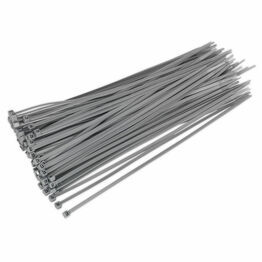 Sealey CT30048P100S Cable Tie 300 x 4.8mm Silver Pack of 100
