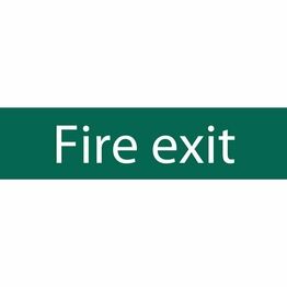 Draper 73213 Fire Exit' Safety Sign, 200 x 50mm