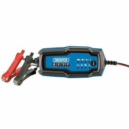 Draper 53488 12V Smart Charger and Battery Maintainer, 2A