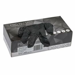 Draper 31035 Nitrile Gloves, Large, Black (Pack of 100)