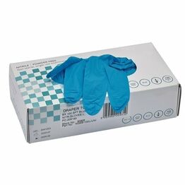 Draper 30927 Nitrile Gloves, Blue (Pack of 100)