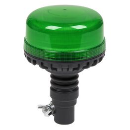Sealey WB955LEDG Warning Beacon SMD LED 12/24V Flexible Spigot Fixing - Green