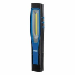 Draper 11768 COB/SMD LED Rechargeable Inspection Lamp, 10W, 1,000 Lumens, Blue