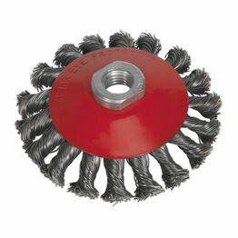 Sealey CWB100 Conical Wire Brush &#8709;100mm M10 x 1.5mm