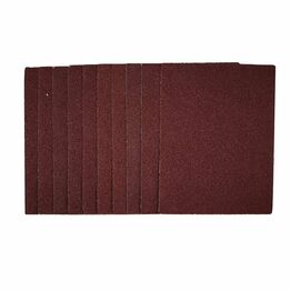 Draper 54716 1/4 Sanding Sheets, 115 x 150mm, 40 Grit (Pack of 10)