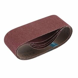 Draper 09234 Cloth Sanding Belt, 75 x 457mm, 80 Grit (Pack of 5)