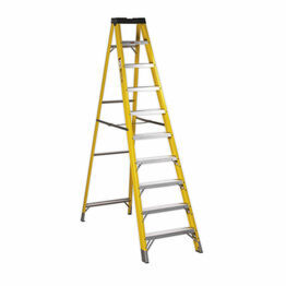 Sealey FSL10 Fibreglass Step Ladder 9-Tread EN 131