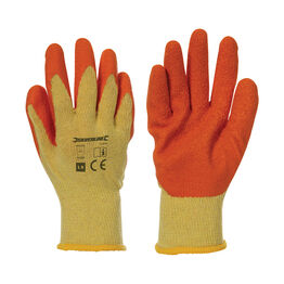 Silverline Latex Builders Gloves - 12 Pairs