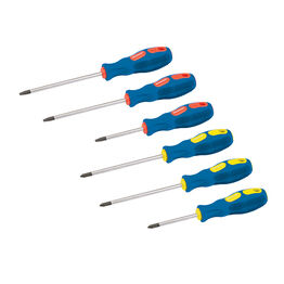 Silverline General Purpose Screwdriver Set 6pce - Parallel Slotted & Phillips