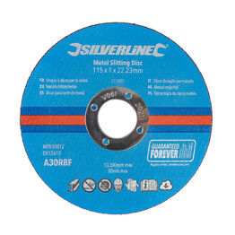 Silverline Metal Slitting Discs 10pk - 115 x 1 x 22.23mm