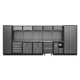 Sealey APMSSTACK17SS Superline Pro 4.9m Storage System - Stainless Worktop