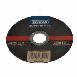Draper 94779 Stainless-Steel/Inox Metal Cutting Disc, 115 x 1 x 22.23mm