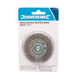 Silverline Rotary Stainless Steel Wire Wheel Brush