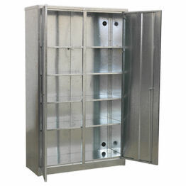 Sealey GSC110385 Galvanized Steel Floor Cabinet 4 Shelf Extra-Wide