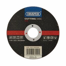 Draper 94781 Flat Stone Cutting Disc, 115 x 2.5 x 22.23mm