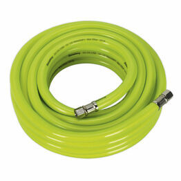 Sealey AHFC1038 Air Hose High Visibility 10m x &#8709;10mm with 1/4"BSP Unions