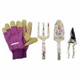 Draper 08993 Garden Tool Set with Floral Pattern (4 Piece)