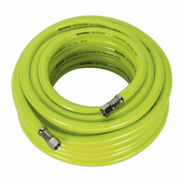 Sealey AHFC15 Air Hose High Visibility 15m x &#8709;8mm with 1/4"BSP Unions