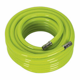 Sealey AHFC1538 Air Hose High Visibility 15m x &#8709;10mm with 1/4"BSP Unions