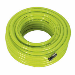 Sealey AHFC20 Air Hose High Visibility 20m x &#8709;8mm with 1/4"BSP Unions