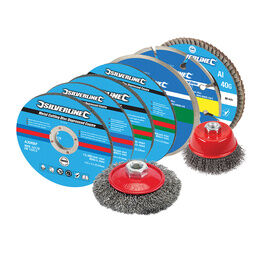 Silverline Cutting & Grinding Discs Kit 12pce 12pce 115mm