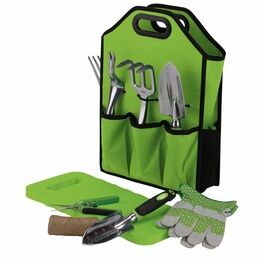 Draper 08998 Aluminium Garden Tool Set with Storage Bag (11 Piece)