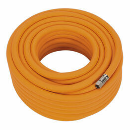 Sealey AHHC2038 Air Hose 20m x &#8709;10mm Hybrid High Visibility with 1/4"BSP Unions