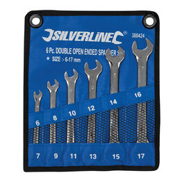 Silverline Open-Ended Spanner Set 6pce 6 - 17mm