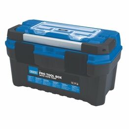 Draper 28050 Pro Toolbox with Tote Tray, 20", Blue