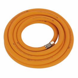 Sealey AHHC538 Air Hose 5m x &#8709;10mm Hybrid High Visibility with 1/4"BSP Unions