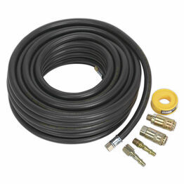 Sealey AHK01 Air Hose Kit 15m x &#8709;8mm with Connectors