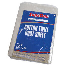 SupaDec Cotton Twill Dust Sheet