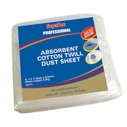 SupaDec CT189WRB Absorbent Cotton Twill Dust Sheet