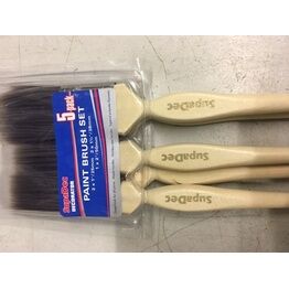 SupaDec SDM5 Maple Handle Paint Brush Set