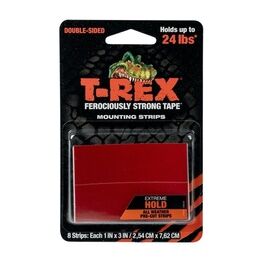 T-Rex 286252 Ferociously Strong Mount Strips Pack 8