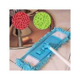 JVL 20033GY Flat Bobble Microfibre Mop And Handle